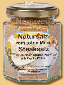 Totes Meer Salz - Steaksalz zum W�rzen von Grillsteaks und anderen Fleischgerichten