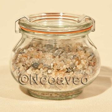 Rustikales Bergkernsalz aus Österreich, 200g im Schmuckglas von Weck - frische Zubereitung aus der Salzmühle, für deftige Gerichte