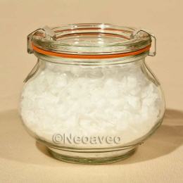 Feinstes Fingersalz wird direkt bei Tisch mit den Fingern &uuml;ber die zubereiteten Speisen gegeben. Das nachf&uuml;llbare Schmuckglas von Weck, eignet sich daf&uuml;r sehr gut, das es weiter verwendet werden kann.