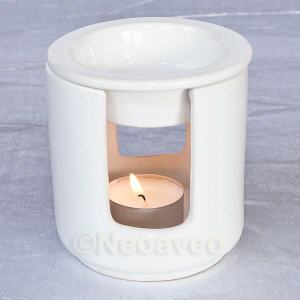Keramik Aromalampe Wei�, Duftlampe, keramische, duftende Auszeit
