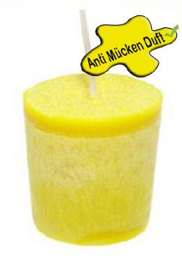 Votivkerze Citronella mit Anti Mückenduft, Votiv Duftkerze, Duftvotivkerzen, Candle Factory