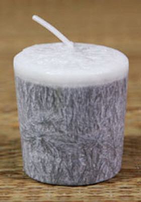Silver Winter Votivkerze