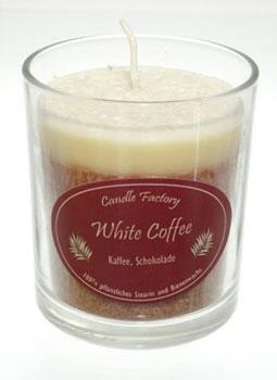 Party Light White Coffee Duftkerze von Candle Factory