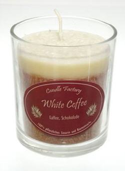 Party Light White Coffee Duftkerze von Candle Factory