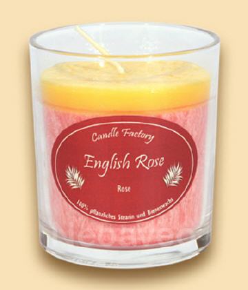 Party Light English Rose Duftkerze von Candle Factory