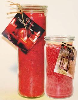 Jumbo Windlicht Rot, Candle Factory, SPA-Kerze, Gastronomie Kerze, Wellness Kerze, Wellnesskerze