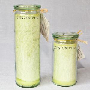 Jumbo Windlicht Apfelgr�n von Candle Factory, Jumbo Kerze, Gastronomie Kerzen, SPA-Kerzen, Wellnesskerzen, Wellness Kerze