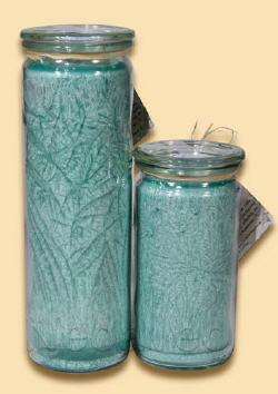 Jumbo Windlicht T�rkis, Candle Factory, SPA-Kerze, Gastronomie Kerze, Wellness Kerze, Wellnesskerzen