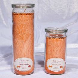 Jumbo Windlicht Citrus Paradise Wellness Duftkerze Gigant, Jumbo Kerze von Candle Factory, im Weckglas, Gastronomie Kerzen, Wellenss Kerze, Wellnesskerze
