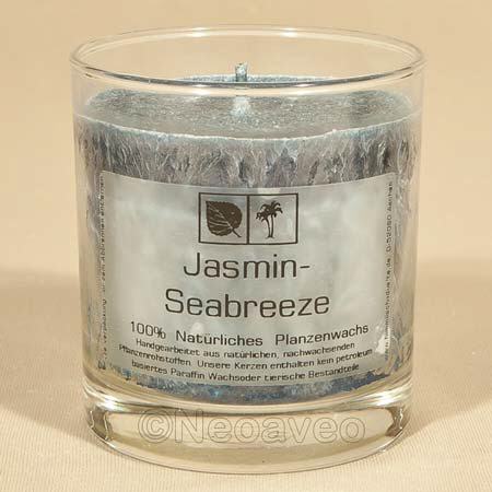Jasmin & Seabreeze Glastopf Duftkerze