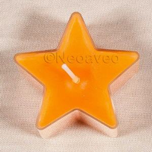 Orangenduft Stern Teelicht mit mediterraner, spritziger Orange. erfrischender Zitrusduft f�r jede Jahtreszeit.