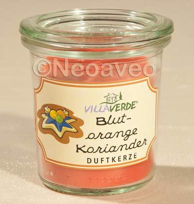 Blutorange Koriander - Villa Verde Duftkerze