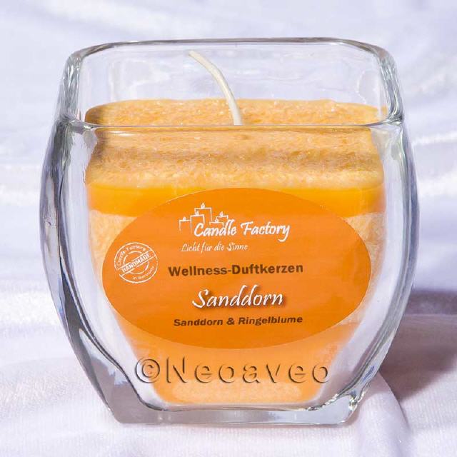 Wellness Duftkerze Sanddorn