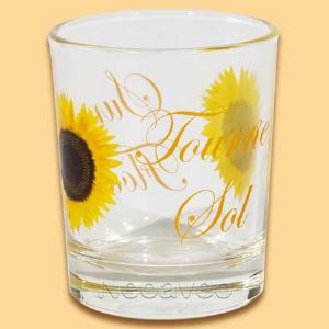 Kerzenglas Sonnenblume Votivglas, Gkasteelicht, zur Tischdekoration, Hochzeitsdekoration, Gastronomie
