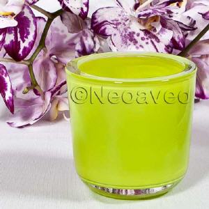 Glasteelicht Frühlingsgrün exclusiver Heavy Glastopf in leuchtend frischem Farbton, Tischdekoration, Hochzeitsdekoration