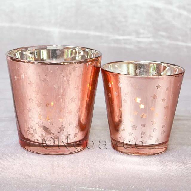 Sterne Windlicht Rosé