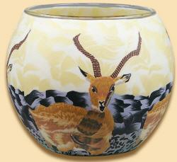 Leuchtglas Antilope 11cm, himmlische D&uuml;fte