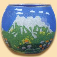 Leuchtglas Bayerische Berge 11cm, himmlische D&uuml;fte