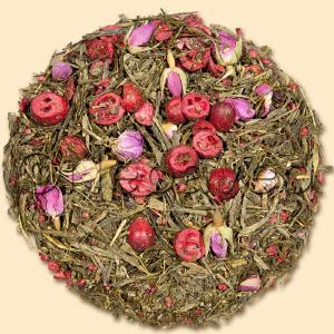 Cranberry Rose Gr�ner Tee aromatisiert