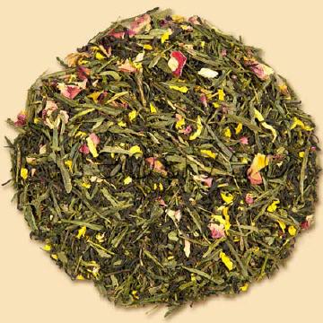 Schwarzer, grüner Tee-Mischung, aromatisiert, Des Kaisers 7 Kostbarkeiten