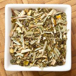 Kr&auml;uterteemischung Moringa Zitrone Ingwer, Ingerst&uuml;cke, Zitronengras, Powertee