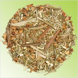Olivenbl�ttertee Kr�uterteemischung mit fruchtigem Aroma. Mediterraner Kr�utermix aus erfrischendem Lemongras, gemischt mit fruchtigen Erdbeeren und Orangenst�cken. Durstl�scher mit Orangennote und leicht herbem Geschmack der Olivenbl�tter - lecker.