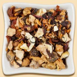 Basischer Früchtetee mit süßen Feigenecken, sonnengereifter Maracuja und süßer Banane. Fruchtvielfalt mit exotischen und orientalischen Früchten.
