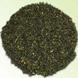 Gr&uuml;ner Tee Jasmin Ming Feng Hao. Ab 5,50&euro;. Basis ist ein weicher Chun Mee, welcher nur mit frischen Jasminbl&uuml;ten aromatisiert wird.