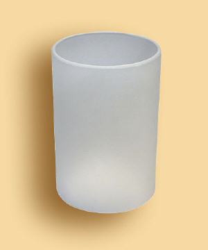 Milchglas-Windlicht, Salzteelichter