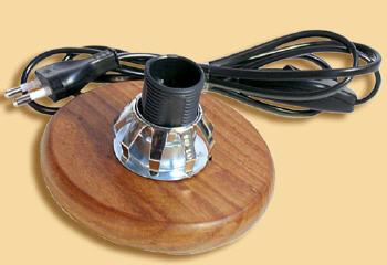 Runder Lampen Ersatzsockel aus Holz in Gr��e XL. Druchmesser ca, 22cm. Als Ersatzteil oder zur Selbstgeastaltung.