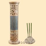 R�ucherturm Elefant f�r R�ucherst�bchen und Kegel, Specksteinturm, Speckstein