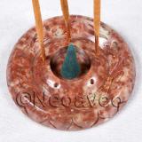 R�ucherteller, Speckstein-Teller, 8 cm,  R�ucherwerk Zubeh�r, f�r 5 R�ucherst�bchen, ein R�ucherkegel, R�ucher-Zeremonie