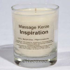 Natur MassagkerzeInspiration aus nat�rlichem Pflannzenwachs und inspirierender Duftnote