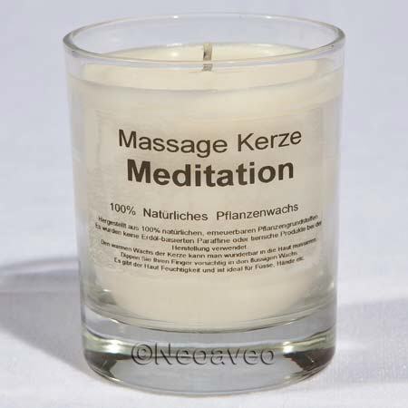Meditation Natur Massagekerze