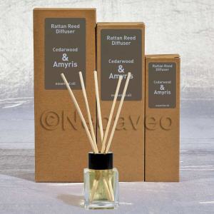 Zedernholz und Amyris, Natur Raumduft Diffuser, warme Zedernholznote zur Raumluft-Aromatisierung, von Heaven Scent