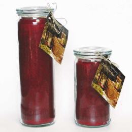 Jumbo Windlicht Altrot im Weckglas, Jumbo Kerze von Candle Factory, Gastronomie Kerzen, SPA-Kerzen, Wellness Kerzen