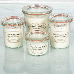 Argan�l Sheabutter Rapswachs-Duftkerze, Kerzenfarm Hahn, Naturkerze im Weckglas
