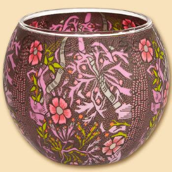 Leuchtglas 11 cm, Bartnelke Sweet William, von Kerzenfarm Hahn. Beleibte Polsterstaude f�r den lebendigen Garten.