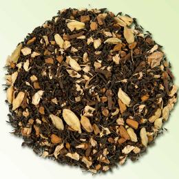 Ein Gew&uuml;rz-Tee-Mischung mit schwarzem Assam Tee und Gew&uuml;rzen. Sehr geschmachvoller Chai Tee mit Ingwernote, balsamischem Karadamom und weicher Assam-Note.