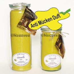 Citronella Stearin Duftkerze, Anti M&uuml;ckenduft, Xl Kerze, Jumbo Windlicht Gigant, von Candle Factory, Jumbo Kerze, Gastronomie Kerzen, im Weckglas, Wellness Kerze, Wellnesskerze