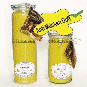 Citronella Stearin Duftkerze, Anti M�ckenduft, Xl Kerze, Jumbo Windlicht Gigant, von Candle Factory, Jumbo Kerze, Gastronomie Kerzen, im Weckglas, Wellness Kerze, Wellnesskerze