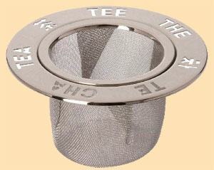 Edelstahlsieb Cha 5,5 cm, Dauerfilter f�r Tee. In Glaskannen zeigt der Tee durch das Sieb seine typische Farbe.