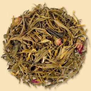 Elfentraum Superior Wei�er Tee, Nana Minze und Snow Tea, verfeinert mit ausgew�hlten Aromen. Elegant w�rzig im Geschmack von Pai Mu Tan und Ananas-Minze-Geschmack. Bei der Rezeptur f�r diesen Tee hat wohl der gesamte Wald Pate gestanden.