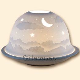 Firmament Porzellan Windlicht Lithophanie, Dome Lights, Starlights Windlichter, Kerzenfarm Hahn