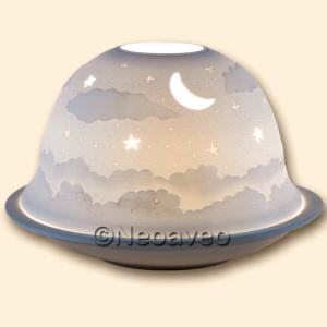 Firmament Porzellan Windlicht Lithophanie, Dome Lights, Starlights Windlichter, Kerzenfarm Hahn