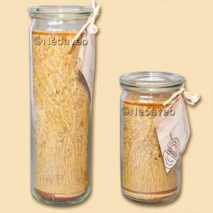 Jumbo Windlicht Goldbraun von Candle Factory, ohne Duft, Gastronomie Kerzen, SPA-Kerze, Wellness Kerze, Wellnesskerze