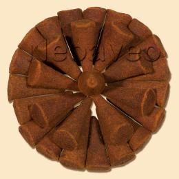 Ein warmer Holzduft mit leicht intensiv, balsamischem Duft. Himalayanisches Sandelholz w&auml;chst sehr langsam, so entsteht ein unverwechselbares Duftprofil. R&auml;ucherkegel von Heaven Scent, ab 10 St&uuml;ck bei Neoaveo online kaufen.