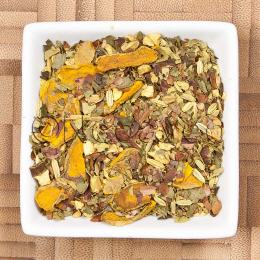 Wellness Tee Kurkuma Gold Kr&auml;uterteemischung mit Geschmacksrichtung Kurkuma Kakao, goldenes Cucurmin, Gelbwurz, Safranwurzel
