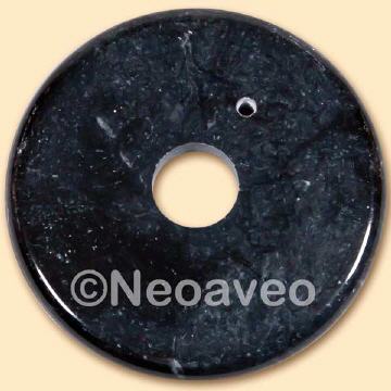Marmorsockel schwarz Größe L, gebohrt für Fassung E14, rund geschliffen, Ersatzsockel für Tischleuchten oder Eingenkreationen