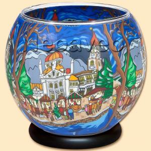 Meran Leuchtglas Lampe XXL von Kerzenfarm Hahn, Hauptstadt von Bozen in S�dtirol.